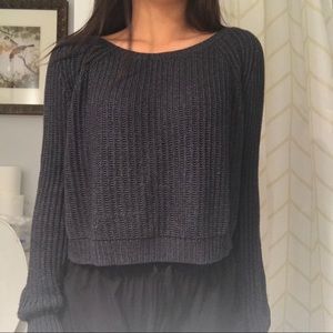 Brandy Melville Tops - BRANDY MELVILLE Navy Knit Sweater Brandy Melville Tops - BRANDY MELVILLE Navy Knit Sweater